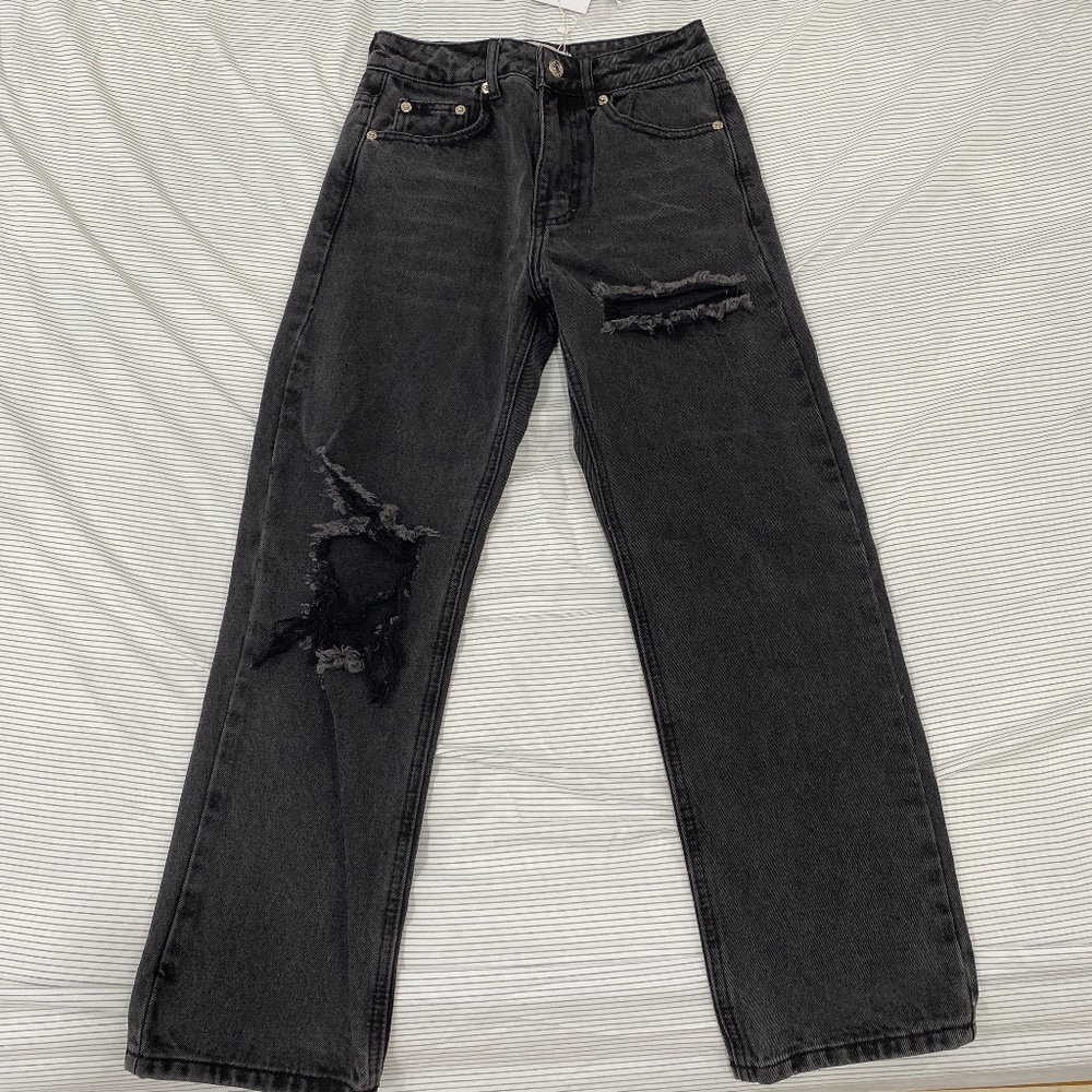 Adika Black Ripped Jeans